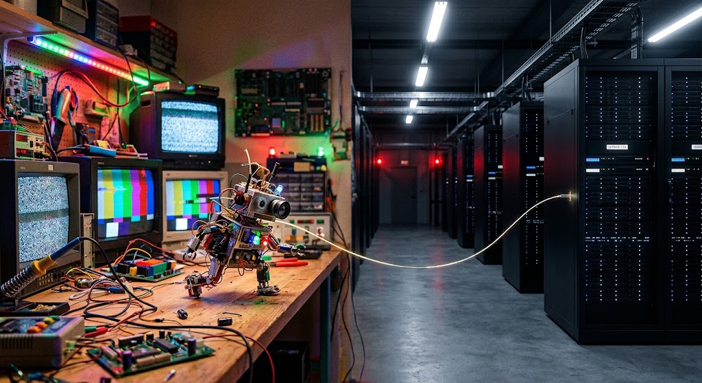 BOT dérapant vers une baie de data-center